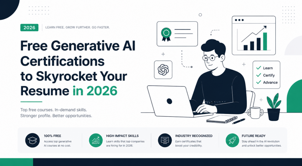 Free Generative AI Certifications to Skyrocket Your Resume in 2026