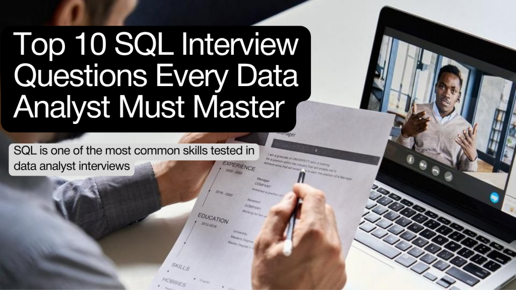 Top 10 SQL Interview Questions Every Data Analyst Must Master